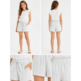 Defacto Kız Çocuk Regular Fit Şort Turkuaz N0750A6