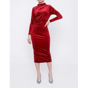 Massband Women's Red Dress - The Address of Elegance