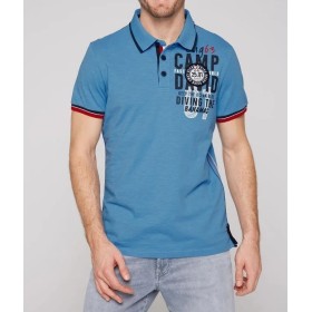 Camp David Erkek Mavi Polo Yaka Tişört CB2304-3666-22