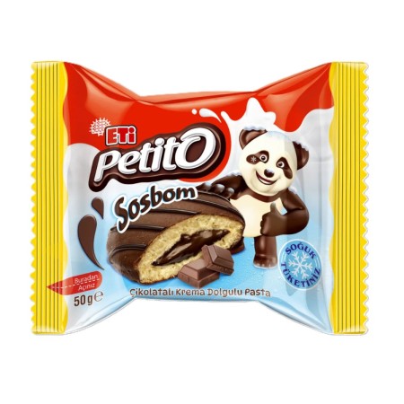 Eti Petito Sosbom Çikolatalı Krema Dolgulu Pasta 50 G
