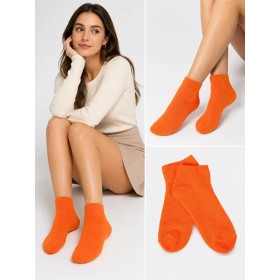 Socksmax Turuncu Kadın Neon Havlu Çorap 80205057103