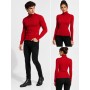 Unisex Turtleneck Bodysuit Sweater Red - Chic and Comfortable