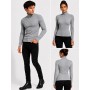 Unisex Turtleneck Bodysuit Sweater Gray - Stylish and Comfortable