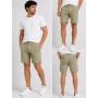 North Hill Haki Chino Shorts - Stylish and Comfortable
