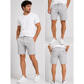 North Hill Grey Chino Men's Shorts - Stylish and Comfortable