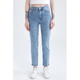 Defacto Slim Fit Yüksek Bel Bilek Boy Jean Pantolon X1133AZ22SP