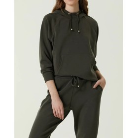 Network Slim Fit Koyu Haki Sweatshirt - Şık ve Rahat