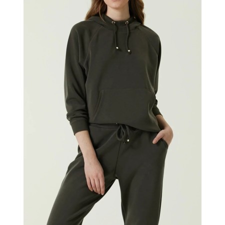 Network Slim Fit Koyu Haki Sweatshirt - Şık ve Rahat