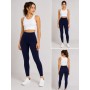 Pucka Women’s Shiny Navy Leggings - Stylish and Comfortable