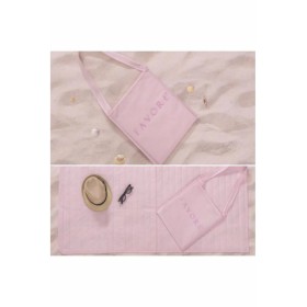 Favore Çantalı Plaj Şiltesi Açık Pembe