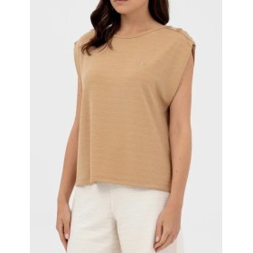 U.S. Polo Assn. Kadın Camel O Yaka T-Shirt | Şıklık ve Rahatlık