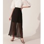 Sateen Women's Black Skirt - Embrace Elegance