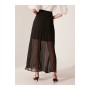 Sateen Women's Black Skirt - Embrace Elegance