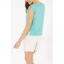 U.S. Polo Assn. Kadın Yeşil O Yaka Regular Fit T-Shirt 1576405