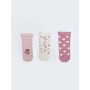 KANZ Patterned Baby Girl Socks - Light Pink