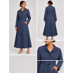 Afife Open Front Laced Women's Ferace - Stylish and Comfortable