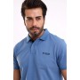 California Forever Erkek Polo Yaka Mavi Tişört