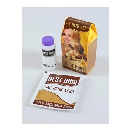 Best Hair Color Lightener Oxidant 60 gr + Lightener 22 gr - Effective Hair Lightening