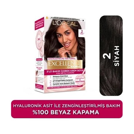 L'Oréal Paris 2.0 Black Excellence Creme Hair Dye