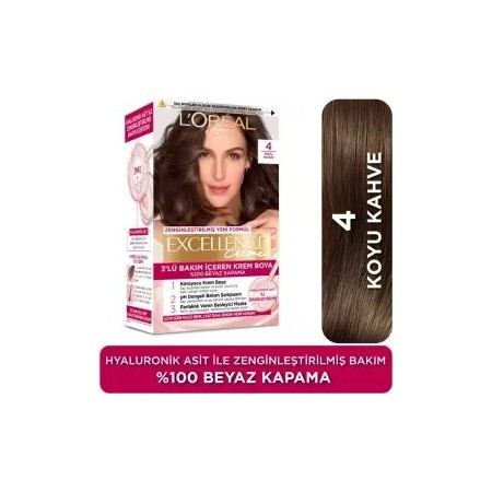 L'Oréal Paris Excellence Creme 4 Koyu Kahve Saç Boyası