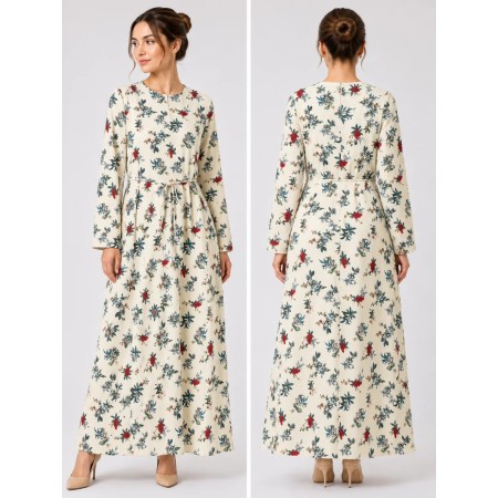 Melisita Women's Long Dress - Elegance and Comfort