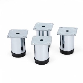 Base Foot Column Plastic Chrome Color 6 cm - Stylish Design