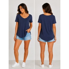 Mud Kadın Lacivert Bluz 1174435013