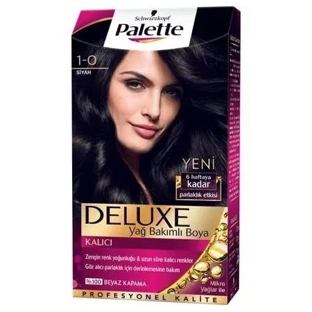 Palette Deluxe 1.0 Siyah Saç Boyası - Kalıcı Renk