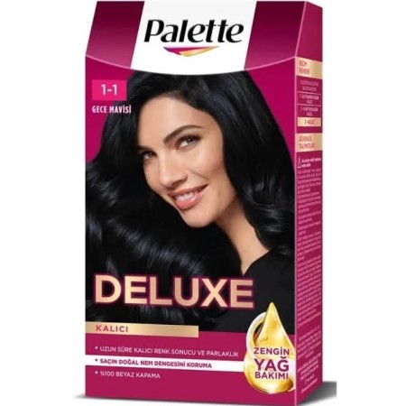 Palette Deluxe Saç Boyası 1-1 Gece Mavisi