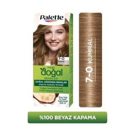 Palette Kalıcı Doğal Renkler 7-0 Kumral Saç Boyası