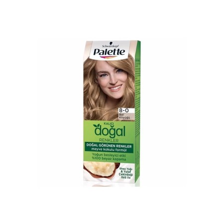 Palette Kalıcı Doğal Renkler Saç Boyası 8-0 Bal Köpüğü