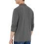 U.S. Polo Assn. Men's Anthracite Melange Polo Collar Sweatshirt
