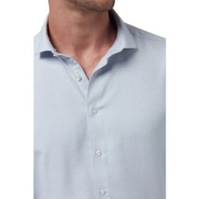 Twn Slim Fit Navy Houndstooth Shirt - Stylish Clothing