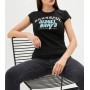 Diesel Women's Black Printed Detail T-Shirt - Stylish & Comfortable