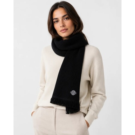 Lacoste Women's Wool Black Scarf | Stylish & Comfortable