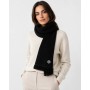 Lacoste Women's Wool Black Scarf | Stylish & Comfortable