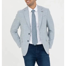 Pierre Cardin Light Blue Slim Fit Jacket - Stylish and Comfortable
