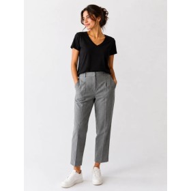 Zara Grey Women's Pants | Chic and Modern
