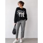 Sign Locked Everywhere Women’s Wool Sweater - For Your Elegance