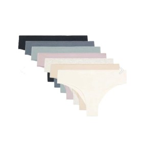Oysho 7-Piece Cotton Blend Cheeky Panty Set
