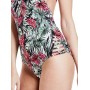 Guess Kadın Mayo Tropical Floral V-Neck, One-Piece Swimsuit - E82J33MP004-F855