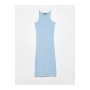 Dilvin 9095 Kadın Halter Yaka Elbise-mavi 101A09095
