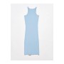Dilvin 9095 Kadın Halter Yaka Elbise-mavi 101A09095