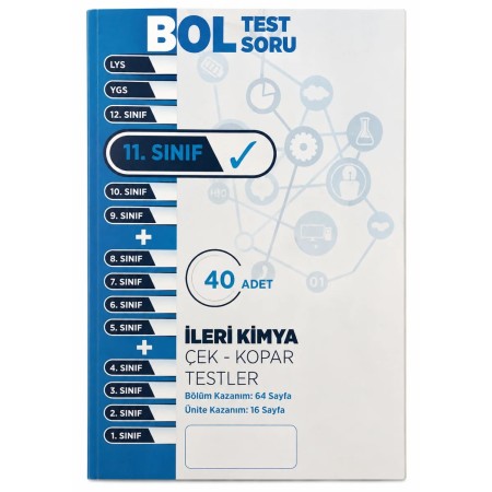 11. Sınıf İleri Kimya Çek Kopar Test - Bol Test Soru