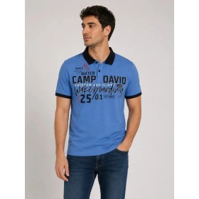 Camp David Erkek Polo Yaka Tişört Mavi  CU2300-3611-44