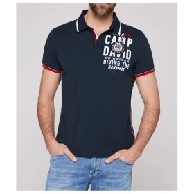 Camp David Erkek Lacivert Polo Yaka Tişört CB2304-3666-21