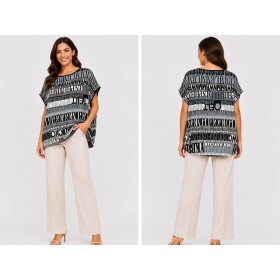 Claudıa Millen Women's Blouse Gray - Stylish and Modern