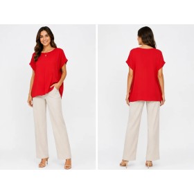 Claudıa Millen Red Women's Blouse - Stylish Design
