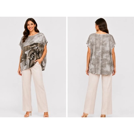 Claudıa Millen Loose Light Brown Women's Blouse | Clothing