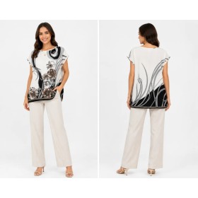 Claudıa Millen Floral Pattern Women's Blouse - Elegance Awaits